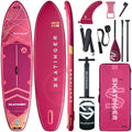 Skatinger 11'6×35" Super Wide Inflatable Paddle Board, Ultra Stable Stand Up Paddleboards for 450lb/3 People/Family/Big Size w/Shoulder Strap, 100L Backpack, All-Round Sup Board, US Fin